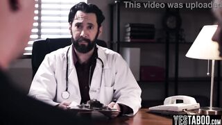 Aged excited doctor rails large breasts curvy mother I'd like to fuck hardcore in his office