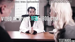 Aged excited doctor rails large breasts curvy mother I'd like to fuck hardcore in his office