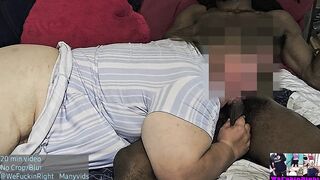 Hawt PAWG gags on BBC then gets Creampie Doggy position