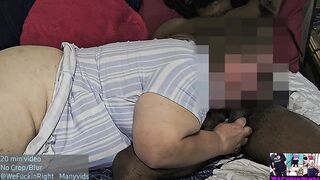 Hawt PAWG gags on BBC then gets Creampie Doggy position