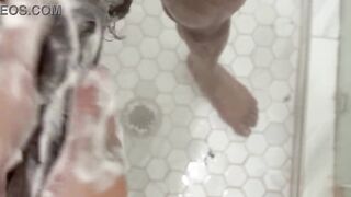 Shocking POV Shower Moments - Step-Daddy and Step-Daughter Caught in Ballsy, Steamy, and Secret 1st-Person Action