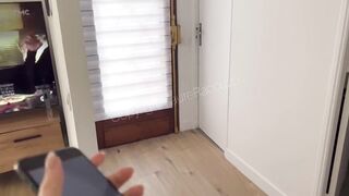 Stranger defiance - UberEats delivery bangs me hard with massive jizz flow !!