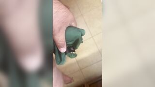 Masturbating with neighbors pants in the baths