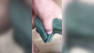 Masturbating with neighbors pants in the baths