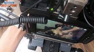 Behind the Scenes: Coarse Sex Hard-Hitting Moments with a Nice-looking Golden-haired Fake Melons - Bella Mur