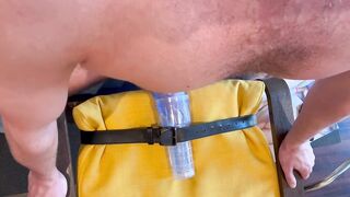 VIRGIN LOSES HIS MIND TRYING FLESHLIGHT (hard cum)
