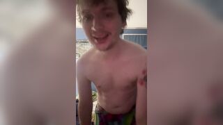 Trying on khakis after working out for thirty days