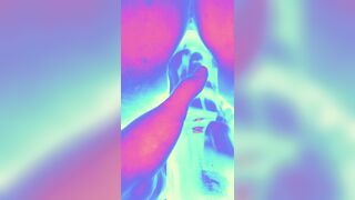 Coarse unfathomable pegging. Creampie overflows out sissy lads ruined aperture.