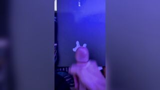 Man Strokes Large Lengthy Weenie and Cum’s