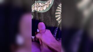 Man Strokes Large Lengthy Weenie and Cum’s