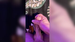 Man Strokes Large Lengthy Weenie and Cum’s