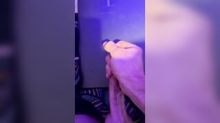 Man Strokes Large Lengthy Weenie and Cum’s