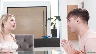 So my I'd not at any time screw u cause youre my stepcousin didn’t mean much when this babe was fully undressed on the daybed.Dylan Moore rides a large penis and squirt