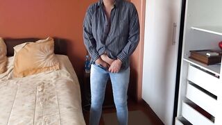 Real camera with charming stepmother, that babe gets lascivious as always and begins touching herself