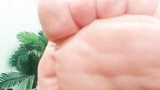 foot fetish solo POV movie: female domination hawt golden-haired Mastix
