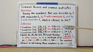 Common factors and common multiples.[JapanMath](job)