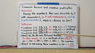 Common factors and common multiples.[JapanMath](job)