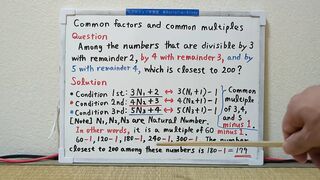 Common factors and common multiples.[JapanMath](job)