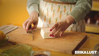 Sex with hawt Large bazookas mother I'd like to fuck - The Cooking Show on ERIKA LONGING