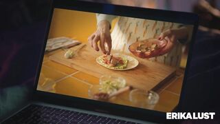 Sex with hawt Large bazookas mother I'd like to fuck - The Cooking Show on ERIKA LONGING