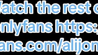 Youthful small brunette hair playing with her vagina in the forest