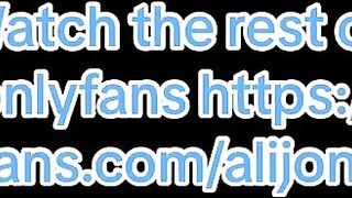 Youthful small brunette hair playing with her vagina in the forest