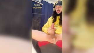 9" large schlong pirate busting a giant nut large cum shots !