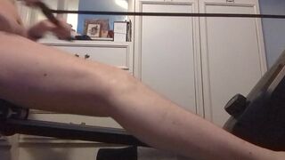 Working out nude for my girlfriend (Week three) "TRYING" to do the correct technique