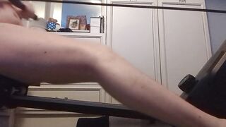 Working out nude for my girlfriend (Week three) "TRYING" to do the correct technique