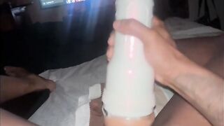 Banging FleshLight Until Giant Cum Explosion!!!