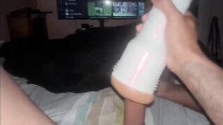 Banging FleshLight Until Giant Cum Explosion!!!