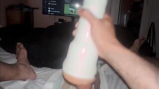 Banging FleshLight Until Giant Cum Explosion!!!