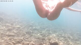 Underwater masturbation voyeur spy exhibitionist girlfriend
