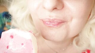 Braces Fetish: mukbang movie scene.