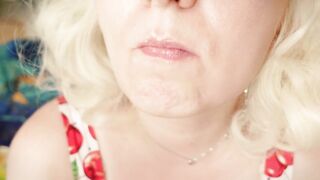 Braces Fetish: mukbang movie scene.