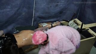 CBT on the stretching rack with Countess Sissy Male and Lady Liana