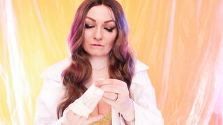 ASMR: surgical latex gloves