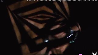 Hawt ebony honey enjoyed sexy posing and hawt striptease for the Playboy