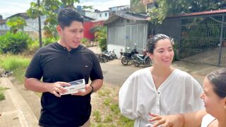 Whilst doing a market in the street, they unintentionally fell into our yards.