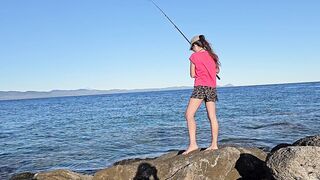 Natural hotty Public Hawt fishing # Piddle my lure n pants off for more excellent bite #Seen n catched on three:55