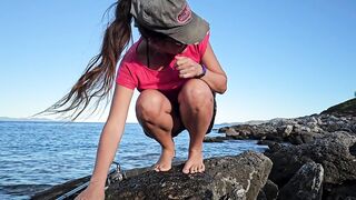 Natural hotty Public Hawt fishing # Piddle my lure n pants off for more excellent bite #Seen n catched on three:55