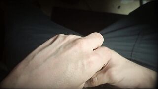 dilf playing with soft ramrod whilst on the computer (part two)