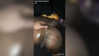 Thick Black Large Butt Cheating Sneaky Guy Dyke Lesbo Taking Weenie Behind Her Girlfriend’s Back