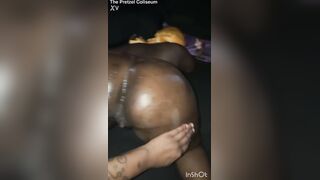 Thick Black Large Butt Cheating Sneaky Guy Dyke Lesbo Taking Weenie Behind Her Girlfriend’s Back