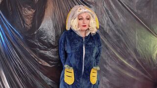 Hot LAUGHABLE bunny JOI stroke instructions! in cute pyjama!