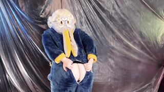 Hot LAUGHABLE bunny JOI stroke instructions! in cute pyjama!