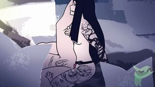 PEGGED BY TATTOO GIRL