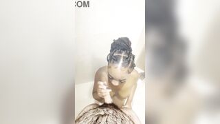 Ebony Hotty Banged In The Shower