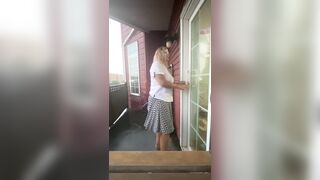 Locked outside in the rain