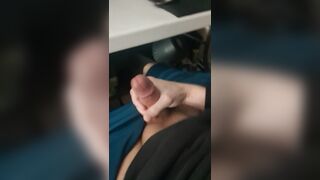 Cumming from my hard cock.